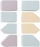 Fitto Assorted Makeup Sponges Pack of 8 - Cosmetic Blending Sponge Set for Foundation Concealer Contour, Teardrop Wedge Mini Shapes, Soft Latex-Free