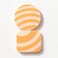 Fitto Orange Makeup Sponges Pack of 2 - Soft Makeup Blender Sponges for Foundation Concealer Cream Powder, Latex-Free Egg Shape