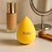 Fitto Yellow Makeup Sponge Beauty Blender for Foundation &amp; Concealer &ndash; Reusable Cosmetic Blending Sponge for Wet or Dry Application