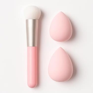 Fitto Pink Makeup Sponge 12cm - Large Beauty Blender Cosmetic Foundation Blending Sponge for Face Reusable Soft Makeup Applicator