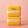 Fitto Yellow Makeup Sponges 2 Pack - Foundation &amp; Concealer Beauty Blender Cosmetic Blending Sponges, Face Sponge