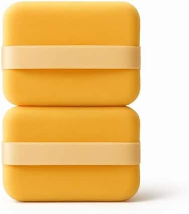 Fitto Yellow Makeup Sponges 2 Pack - Foundation &amp; Concealer Beauty Blender Cosmetic Blending Sponges, Face Sponge