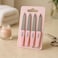 Fitto Mini Nail Filer Pack of 3 - Portable Travel Emery Boards, Double-Sided Compact Nail Files for Manicure &amp; Toenail Care