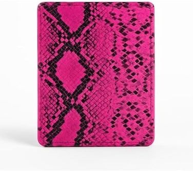 Fitto Square Pink Printed Wall Mirror - Decorative Square Vanity Mirror for Bathroom, Bedroom, Makeup, Hanging or Tabletop