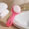 Fitto Pink Nail Brush - Manicure &amp; Pedicure Nail Cleaning Brush for Fingernails &amp; Toenails, Nail Scrubber &amp; Cuticle Brush, Washable Travel Brush