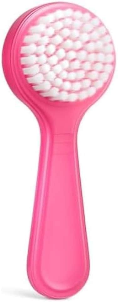 Fitto Pink Nail Brush - Manicure &amp; Pedicure Nail Cleaning Brush for Fingernails &amp; Toenails, Nail Scrubber &amp; Cuticle Brush, Washable Travel Brush