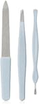 Fitto Nail Filer Set of 3 – Manicure & Pedicure Nail Files, Portable Reusable Nail File Trio for Natural and Acrylic Nails