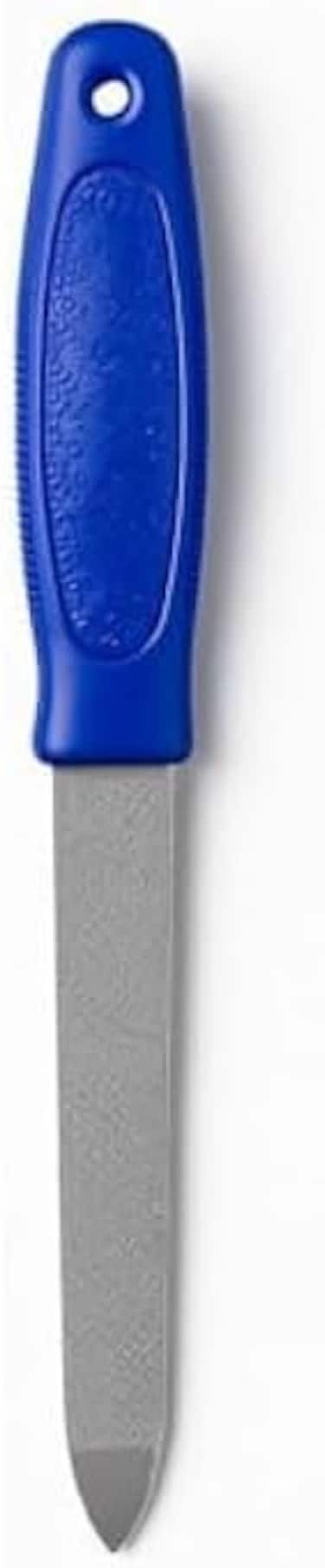 Fitto Nail Filer 16cm Blue - Manicure & Pedicure Nail File Emery Board for Natural and Acrylic Nails