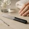 Fitto Black Nail File - Portable Emery Board Nail Filer for Fingernails &amp; Toenails, Double-Sided Grit Manicure Pedicure