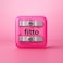 Fitto Pink Pencil Sharpener - Manual Handheld Portable School Office Stationery Sharpener for Kids and Adults, Single Hole Plastic