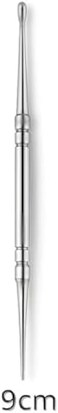 Fitto Pimple Pick 9cm Metal Blackhead & Whitehead Remover Comedone Extractor Acne Blemish Tool