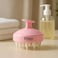 Fitto Shampoo Massage Comb Pink - Silicone Scalp Massager &amp; Shampoo Brush for Wet/Dry Hair, Detangling &amp; Exfoliating Scalp Scrubber