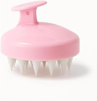 Fitto Shampoo Massage Comb Pink - Silicone Scalp Massager &amp; Shampoo Brush for Wet/Dry Hair, Detangling &amp; Exfoliating Scalp Scrubber