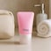 Fitto Silicone Travel Bottle Pink - Refillable Squeeze Leak-Proof Toiletry Dispenser for Shampoo Conditioner Lotion Sunscreen
