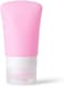 Fitto Silicone Travel Bottle Pink - Refillable Squeeze Leak-Proof Toiletry Dispenser for Shampoo Conditioner Lotion Sunscreen
