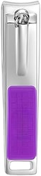 Fitto Purple Nail Clipper 7.95x1.65cm - Compact Fingernail &amp; Toenail Trimmer Manicure Pedicure Tool