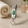 Fitto Nail Clipper 5.5x1.3cm Green - Compact Stainless Steel Fingernail &amp; Toenail Cutter Travel Manicure Pedicure Tool