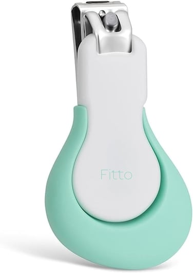 Fitto Baby Nail Clipper 6x3.5cm - Infant Nail Clippers with Safety Edge for Newborns & Toddlers - Small Portable Nail Trimmer