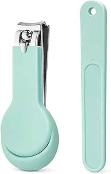 Fitto Baby Nail Clipper 6.5x2.5cm - Infant Nail Trimmer with Safety Guard, Compact Baby Nail Cutter for Newborns &amp; Toddlers