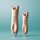Fitto Stainless Steel Nail Clipper Set 2pcs (8x1.7cm &amp; 6.5x1.4cm) Fingernail &amp; Toenail Clippers Manicure Pedicure Travel Portable