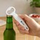 Fitto Bottle Opener Stainless Steel 10.4x3.6cm Compact Handheld Bottle Opener for Beer Soda Glass Bottles Bar Kitchen
