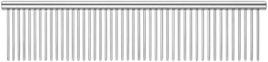 Fitto Pet Grooming Comb Long 19x4cm No Handle Stainless Steel Fur Deshedding Dematting Comb for Dogs Cats