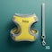 Fitto Pet Harness and Lead Set XS 13.5x10.5cm Adjustable Small Dog Puppy Cat Walking Vest Leash