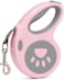 Fitto Retractable Pet Leash Pink - Retractable Dog Leash & Cat Leash, Compact 18x10.5cm Housing, Extendable Pet Lead for Small Dogs & Puppies