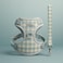 Fitto Pet Harness and Lead XXS 20x13cm - Small Dog Puppy Cat Adjustable Soft Vest Leash Set