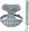 Fitto Pet Harness and Lead XXS 20x13cm - Small Dog Puppy Cat Adjustable Soft Vest Leash Set