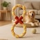 Fitto Yellow Dog Rope Toy 38x14.3cm - Tug &amp; Chew Toy for Dogs and Puppies, Interactive Pull Toy for Tug-of-War, Dental Cleaning &amp; Fetch