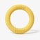 Fitto Pet Ring Toy 17x17cm Yellow - Chew &amp; Fetch Ring for Dogs Puppies Cats, Interactive Squeaky Teething Toy