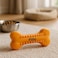 Fitto Dog Bone Toy Orange 15 x 6.3 cm - Chew Toy for Dogs & Puppies, Bone Shaped Pet Toy for Chewing, Fetch and Play