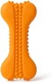 Fitto Dog Bone Toy Orange 15 x 6.3 cm - Chew Toy for Dogs & Puppies, Bone Shaped Pet Toy for Chewing, Fetch and Play