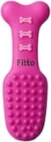 Fitto Dog Bone Toy Pink - Chew &amp; Fetch Toy for Puppies &amp; Small Dogs 16.2 x 4.3 cm, Interactive Pet Chew Bone