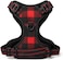 Fitto Red Pet Harness Size M 25x24cm - Adjustable Dog &amp; Cat Walking Harness, Easy-On Comfortable Chest Strap