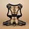 Fitto Pet Harness Brown XL 41x31cm - Adjustable Dog & Cat Harness Vest for Walking & Training