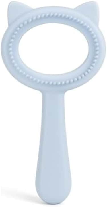 Fitto Pet Grooming Brush for Dogs and Cats, Blue 17x9 cm - Handheld Fur Brush for Shedding, Deshedding, Detangling and Massage