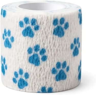 Fitto Pet Crepe Bandage 5x5cm - Elastic Veterinary Bandage for Dogs Cats, Paw Wound Support Wrap