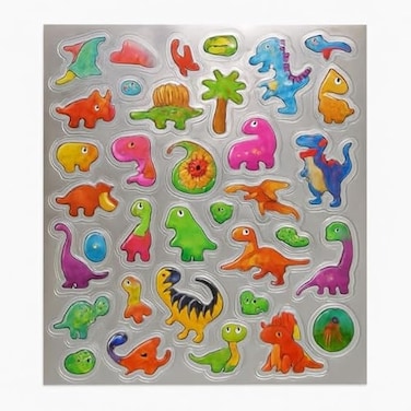 Fitto Dinosaur Stickers for Kids – Assorted Cute Dino Sticker Sheets for Scrapbooks, Planners, Party Favors, Crafts & School