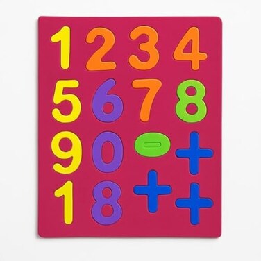 Fitto Craft Foam Number Sheets - Foam Number Shapes for Kids Crafts DIY School Counting Scrapbooking Preschool Learning