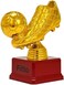 Fitto Golden Soccer Boot Trophy with Ball - Perfect Award for Football Champions