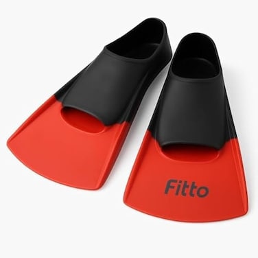 Fitto Swim Training Fins - Red, Size XXS, 1 Pair for Enhanced Performance