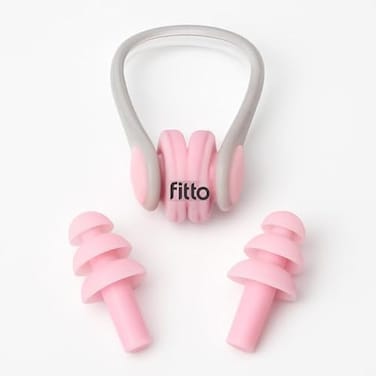 Fitto Assorted Color Nose Clip and Ear Plug Set for Swimming and Water Sports