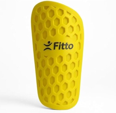 Fitto Yellow Shin Guards for Soccer - Lightweight and Durable Protection