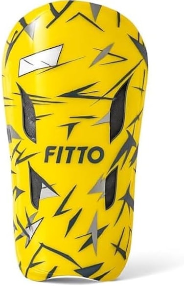 Fitto Yellow Shin Guard Pads for Soccer - Lightweight and Durable Protection