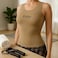 Fitto Brown Waist Shaper Crop Top - Slimming Body Shaper for Women