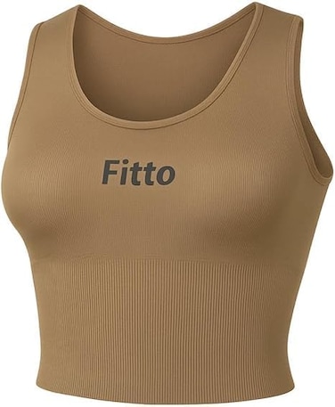 Fitto Brown Waist Shaper Crop Top - Slimming Body Shaper for Women