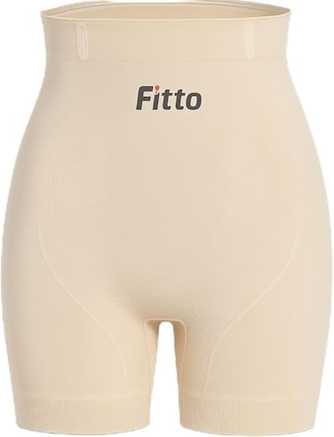 Fitto Women's Ivory Polyester Thigh Shaper Panty