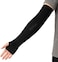 Fitto Ice Silk Long Gloves Scar Cover Arm Sleeves - Black